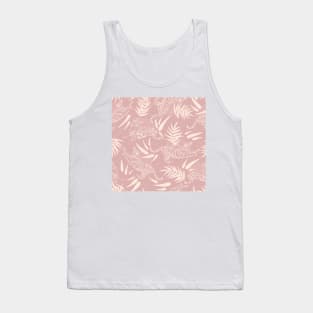 Tigers and Bamboo Leaves / Light Pink Tank Top